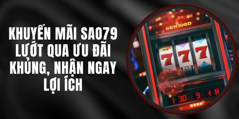 Khuyến Mãi Sao79 – Lướt Qua Ưu Đãi Khủng, Nhận Ngay Lợi Ích